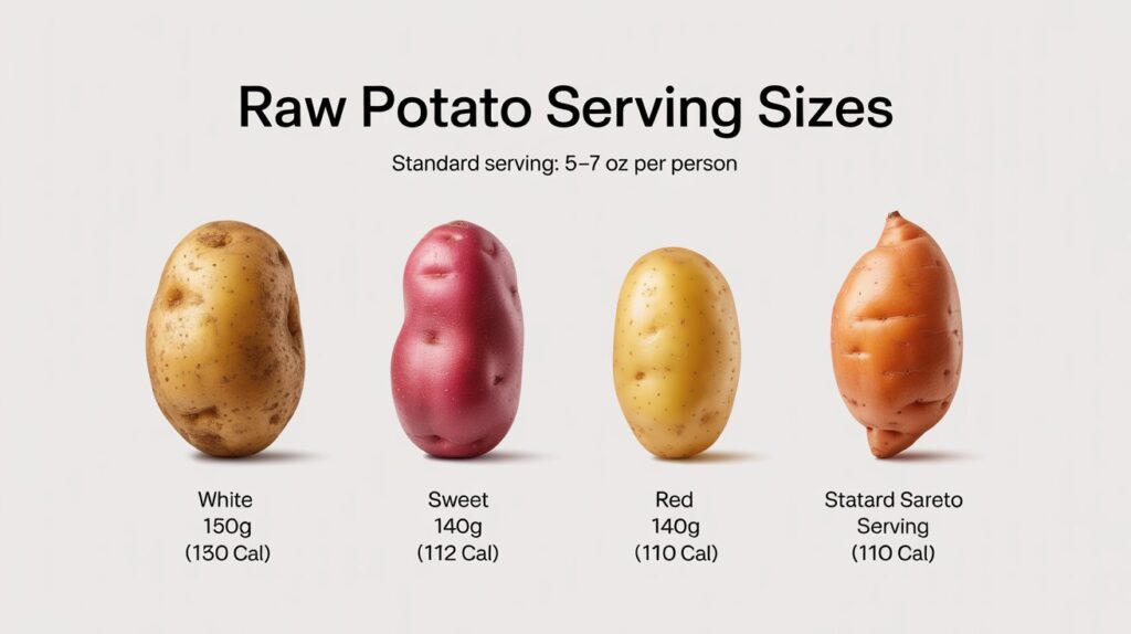 Serving Sizes for Raw Potatoes