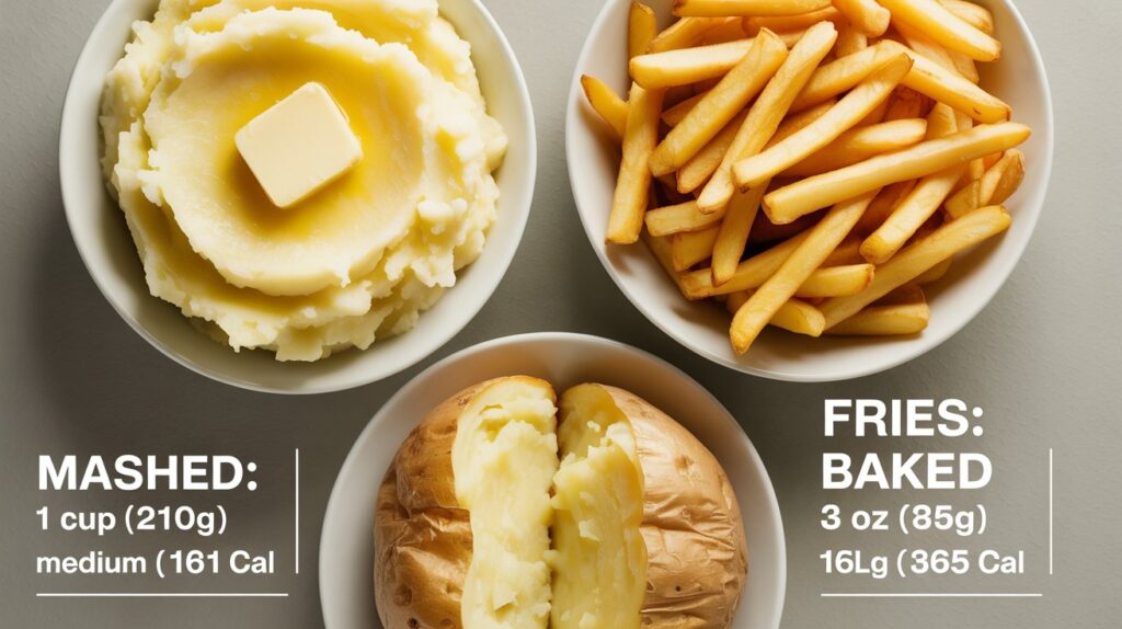 Serving Sizes for Cooked Potatoes