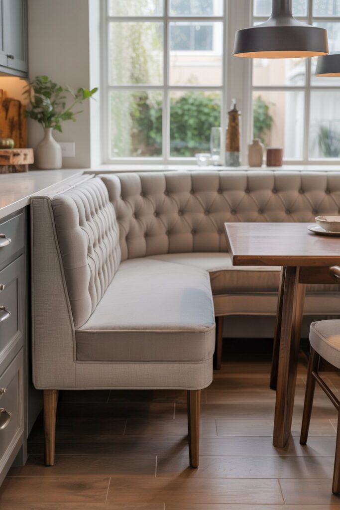  Upholstered Corner Bench