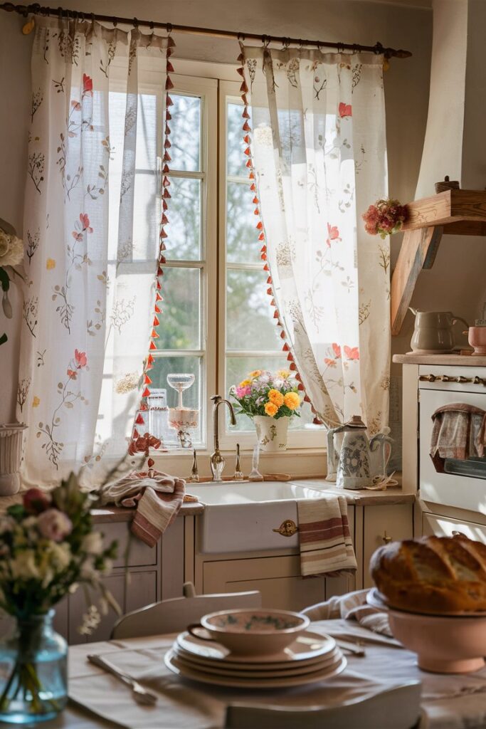  Light Floral Curtains