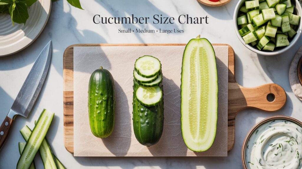 Cucumber Size Chart