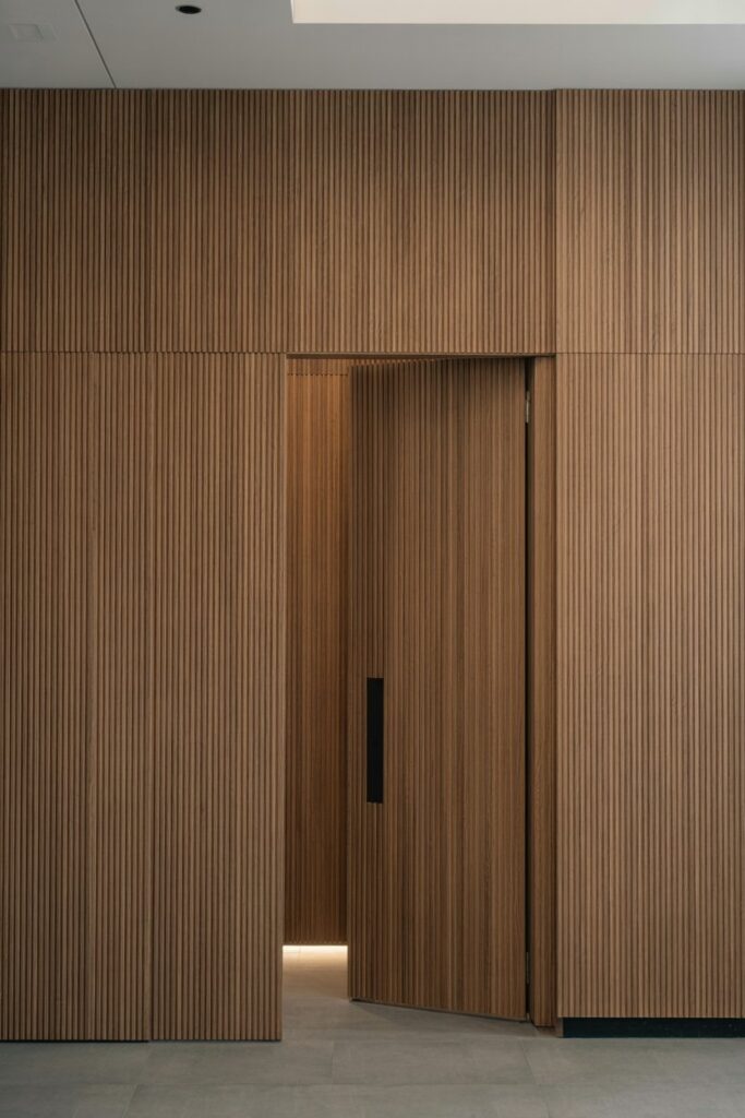 Fluted Panel Hidden Door