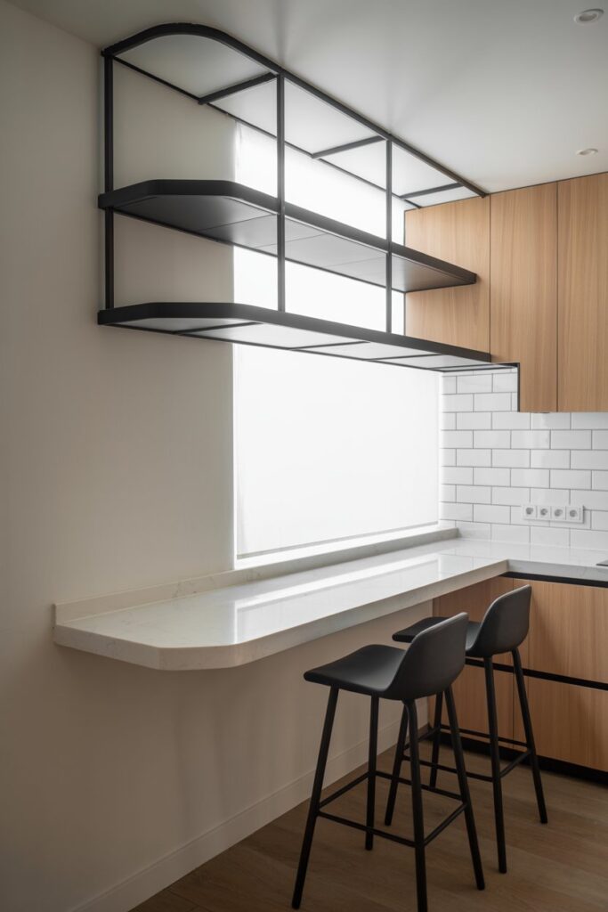 Corner Bar with Floating Counter