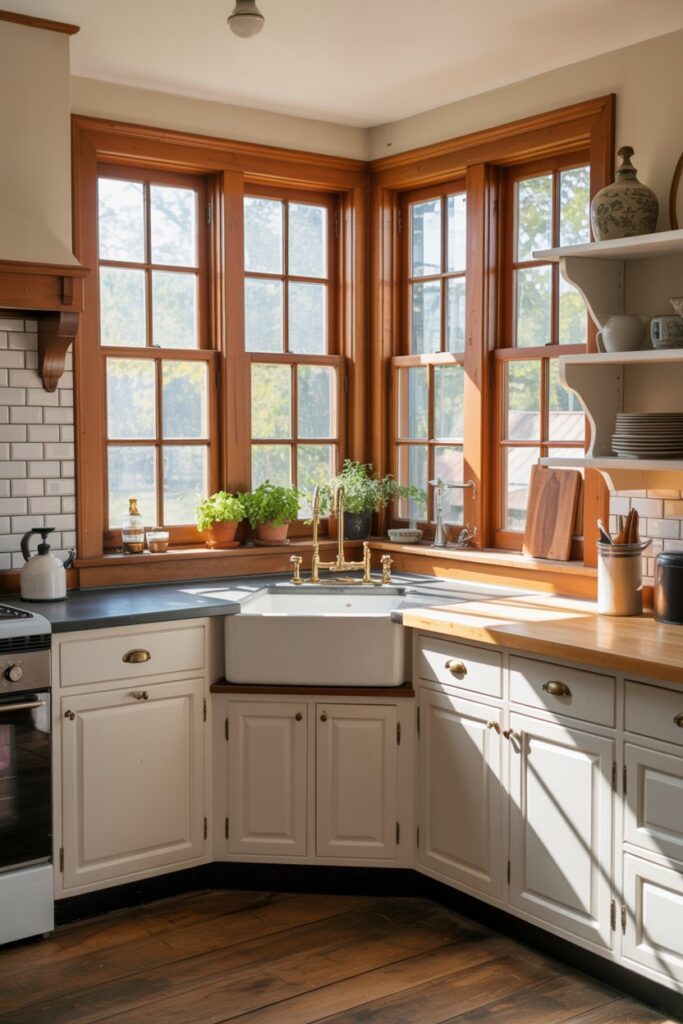 Farmhouse Corner Window