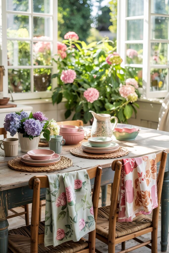 Spring Floral Towels