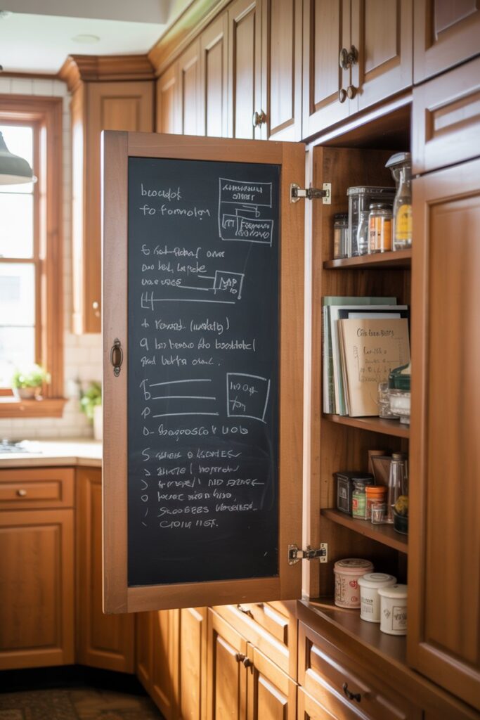 Chalkboard Door Desk Area
