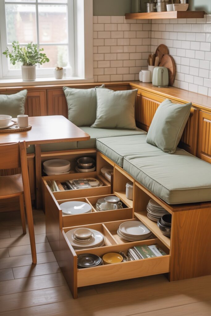 Corner Bench with Storage