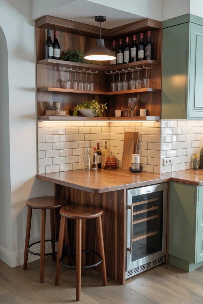 Small Kitchen Corner Bar