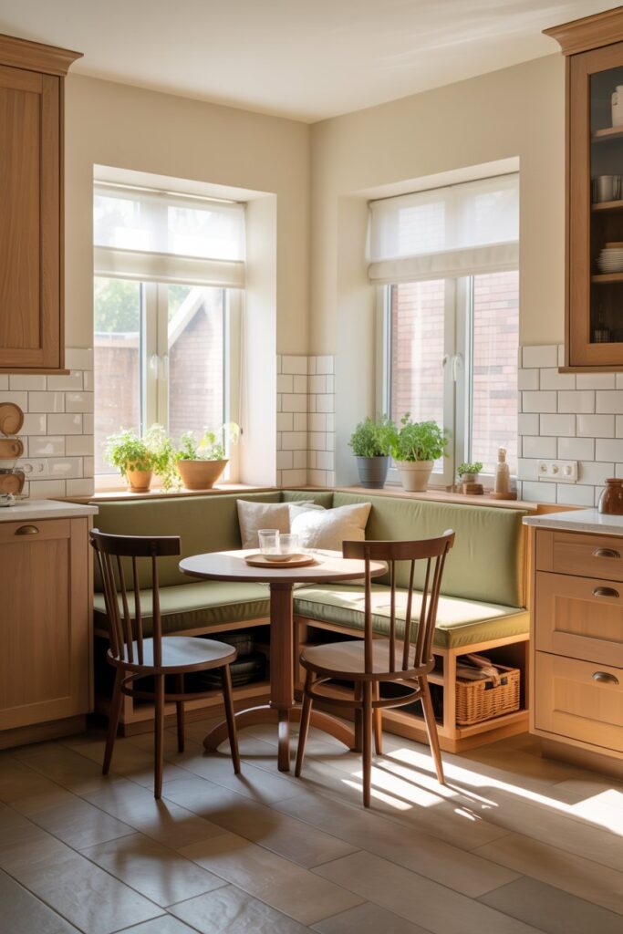 Small Kitchen Corner Bench
