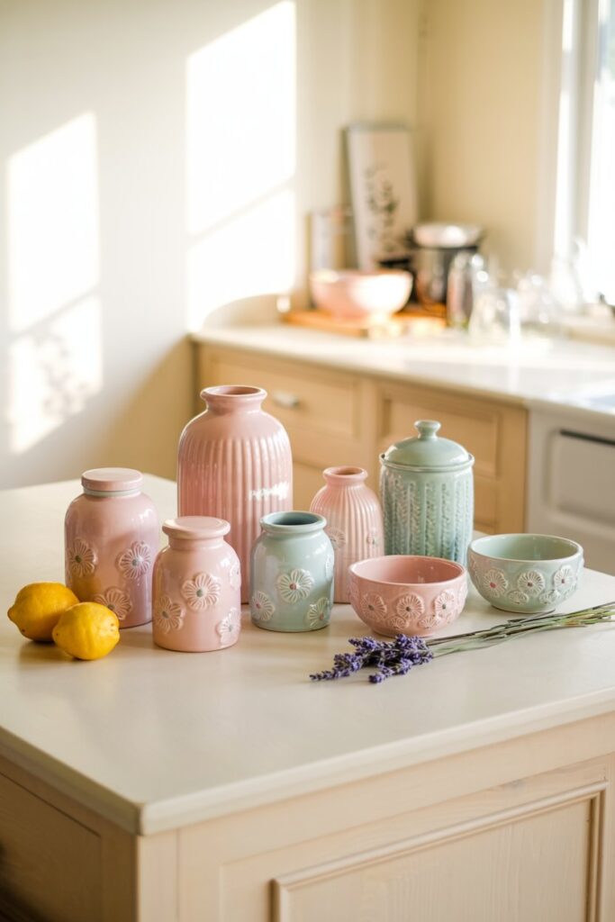 Pastel Kitchen Accessories
