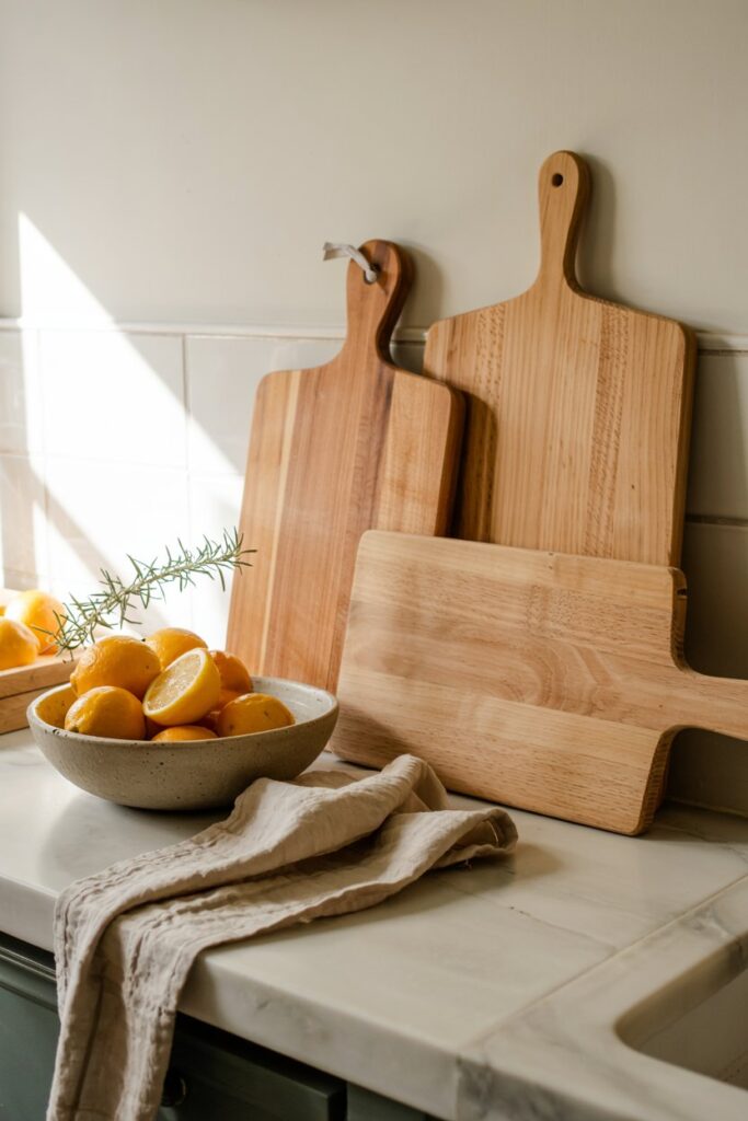 Wooden Cutting Board Display