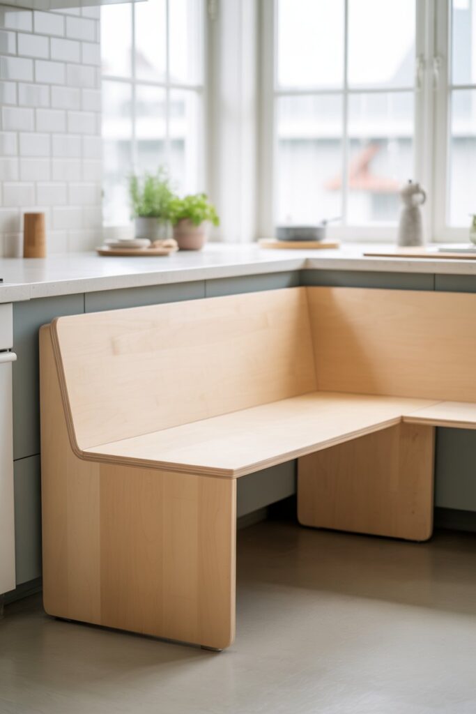 Scandinavian-Style Corner Bench