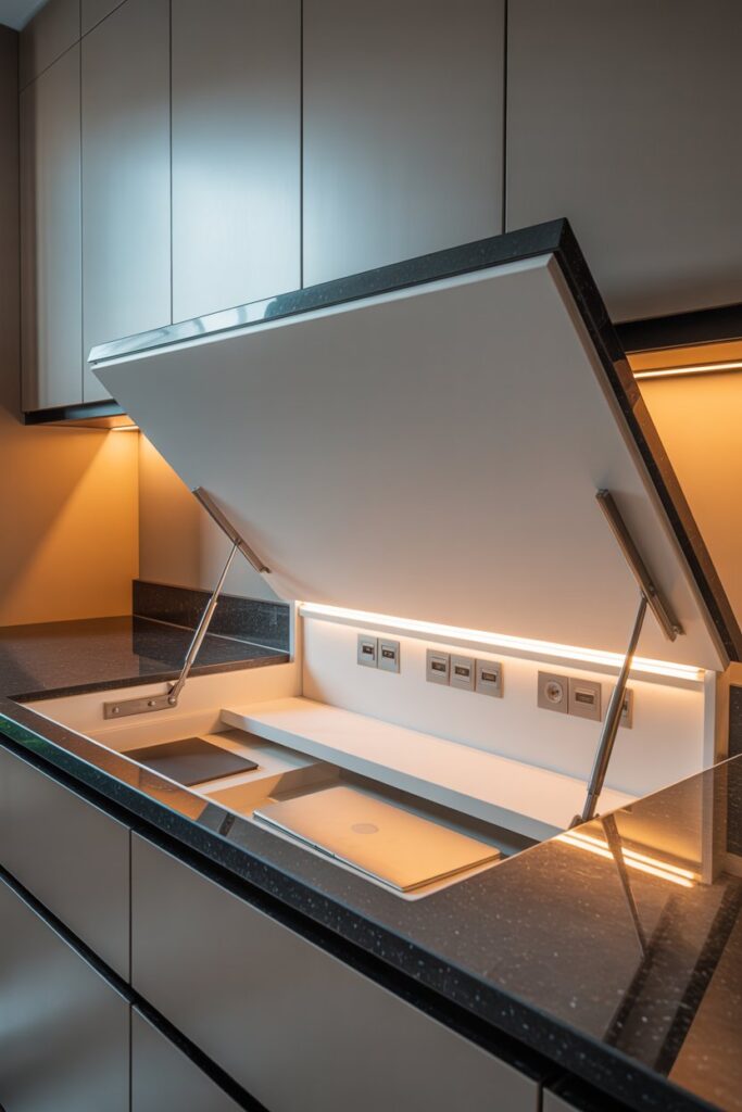 Flip-Up Counter Desk