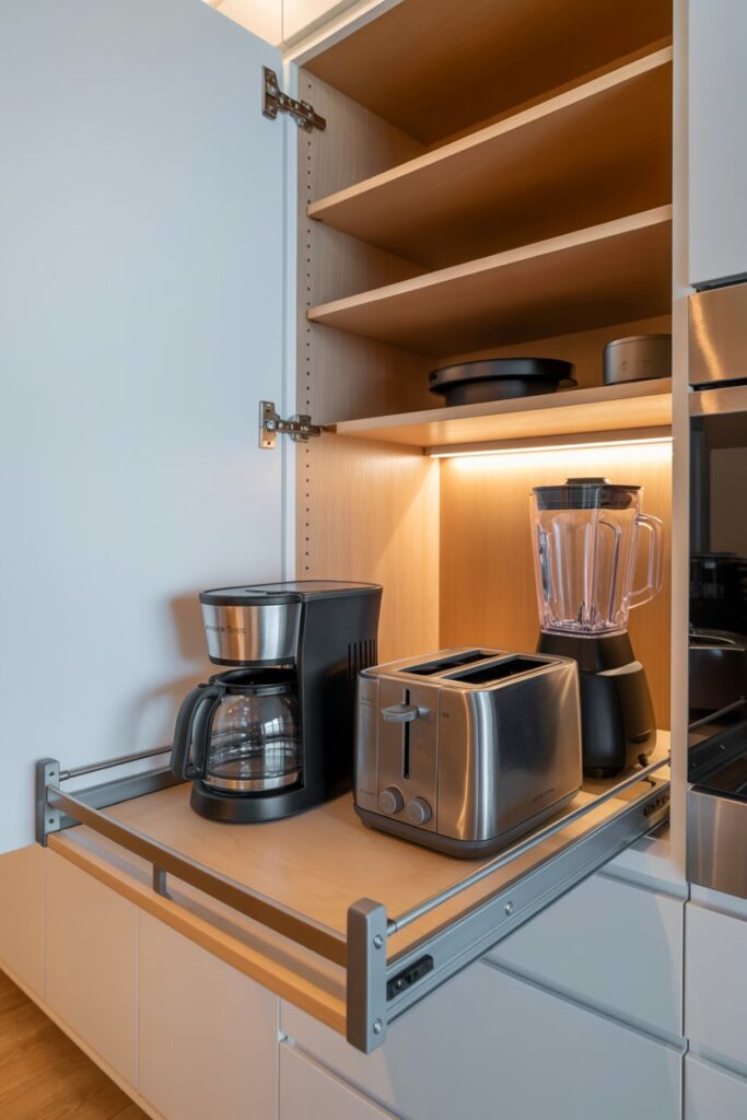 Pull-Out Appliance Shelf