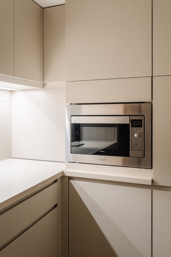Built-In Corner Microwave