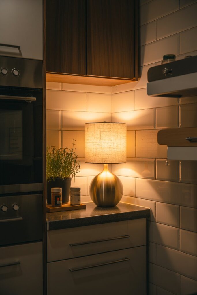 Small Accent Lamp for Tight Corners