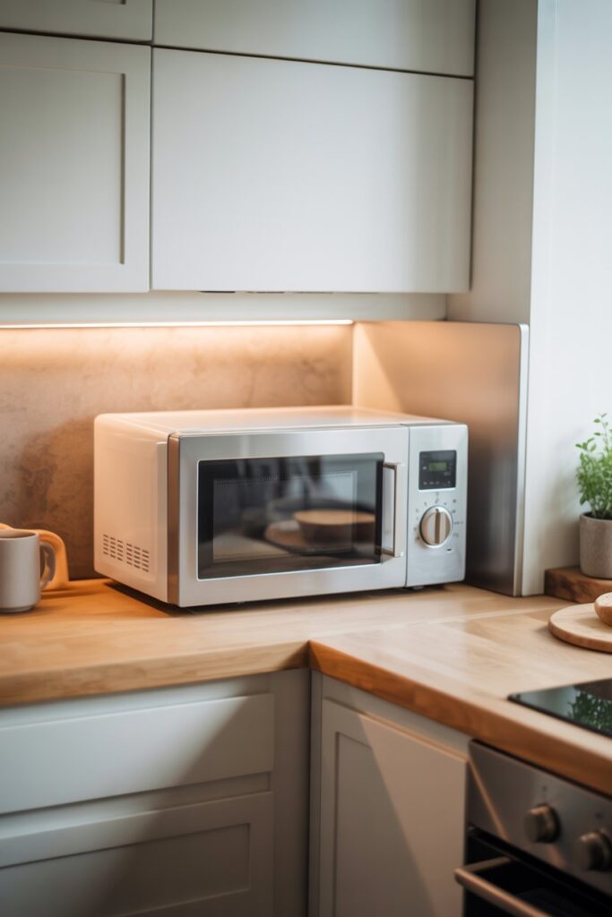 Compact Microwave for Corner Spaces