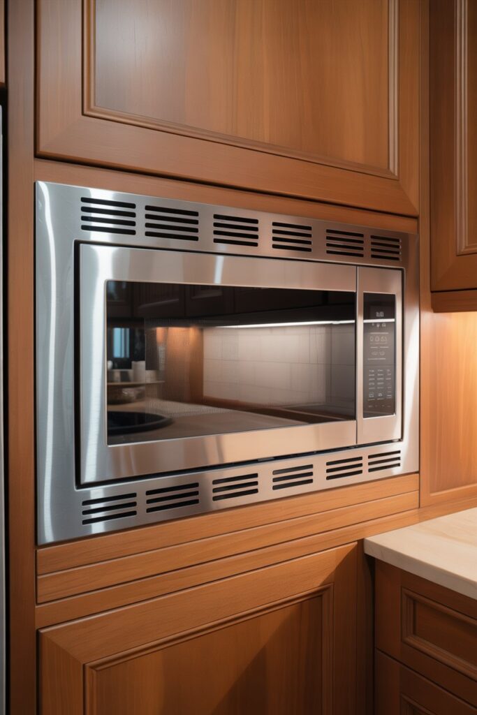 Corner Microwave with Cabinet Trim