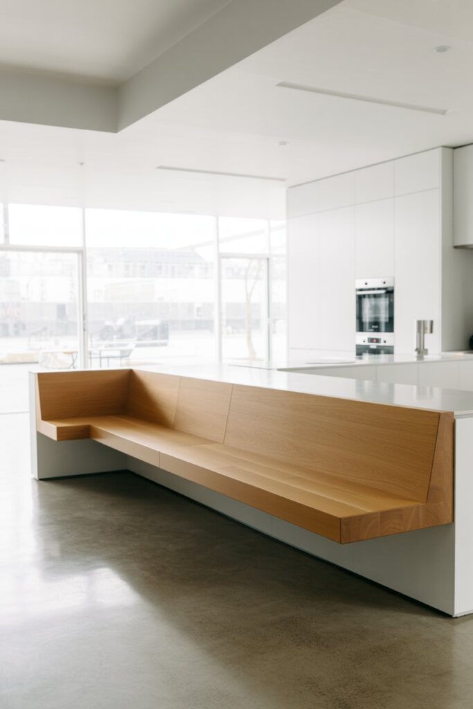 Corner Bench with Floating Look