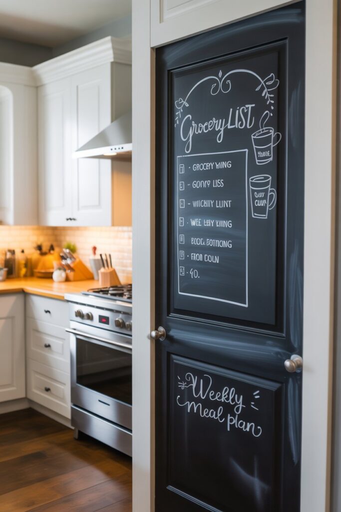 Chalkboard Pantry Door