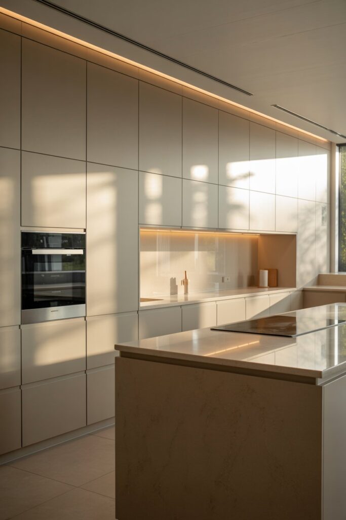 Minimalist Hidden Appliance Layout