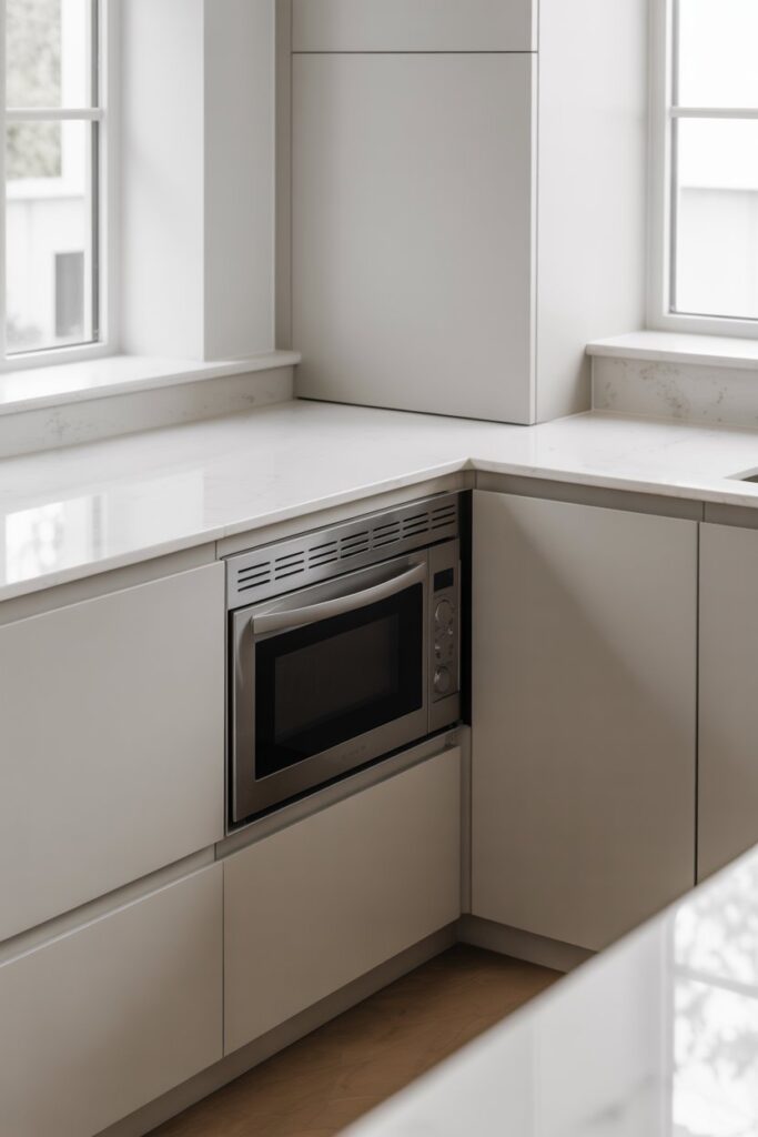 Corner Microwave Under Counter