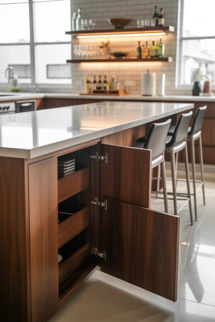 Corner Bar with Cabinets