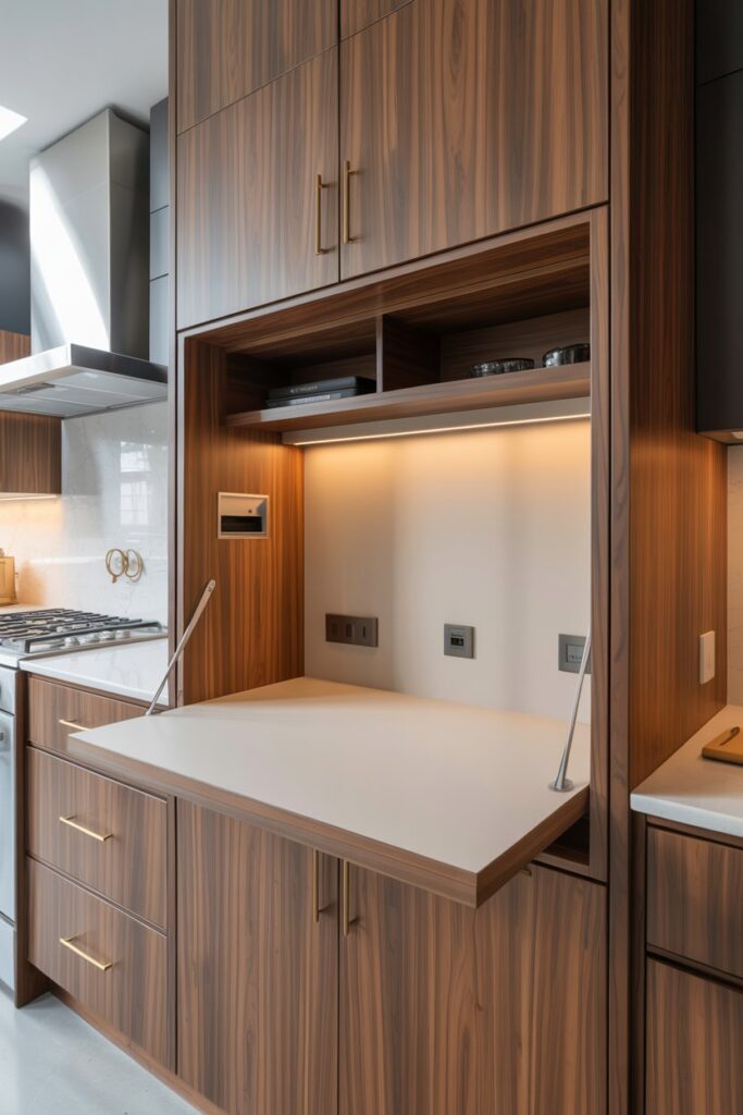  Custom Hidden Desk Design