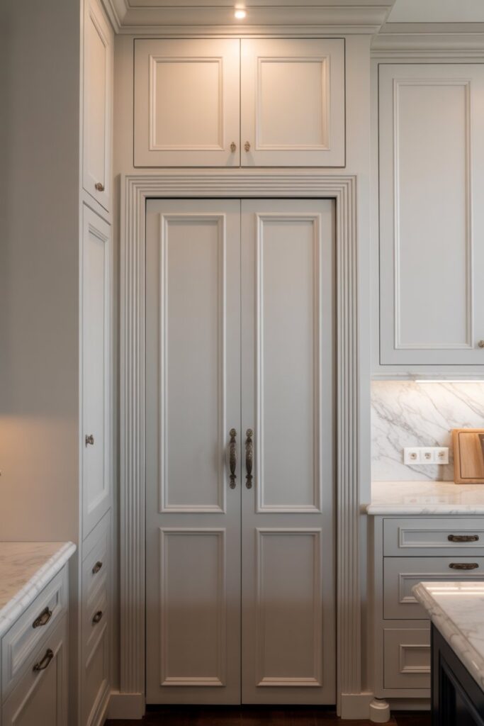 Hidden Door with Trim Detail