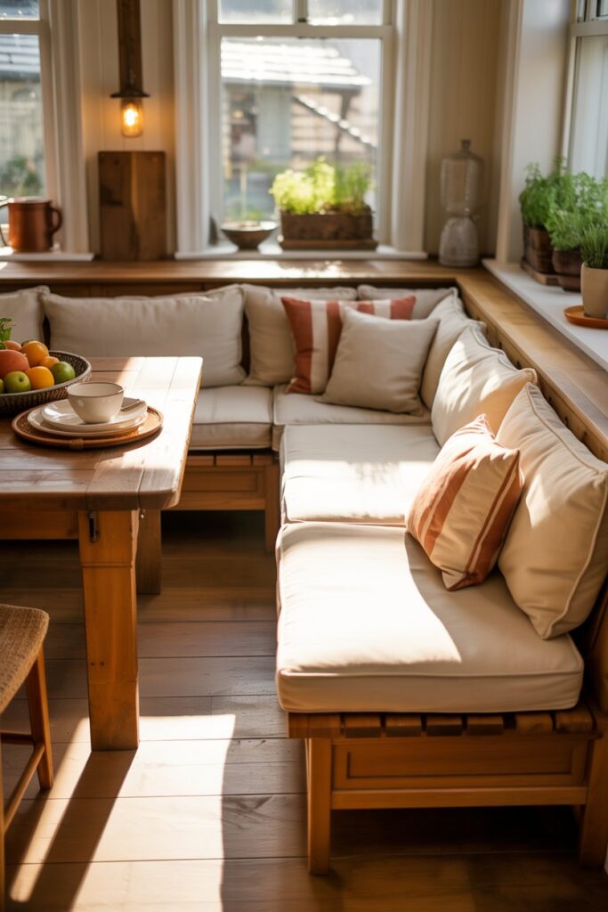 Corner Bench for Family Dining