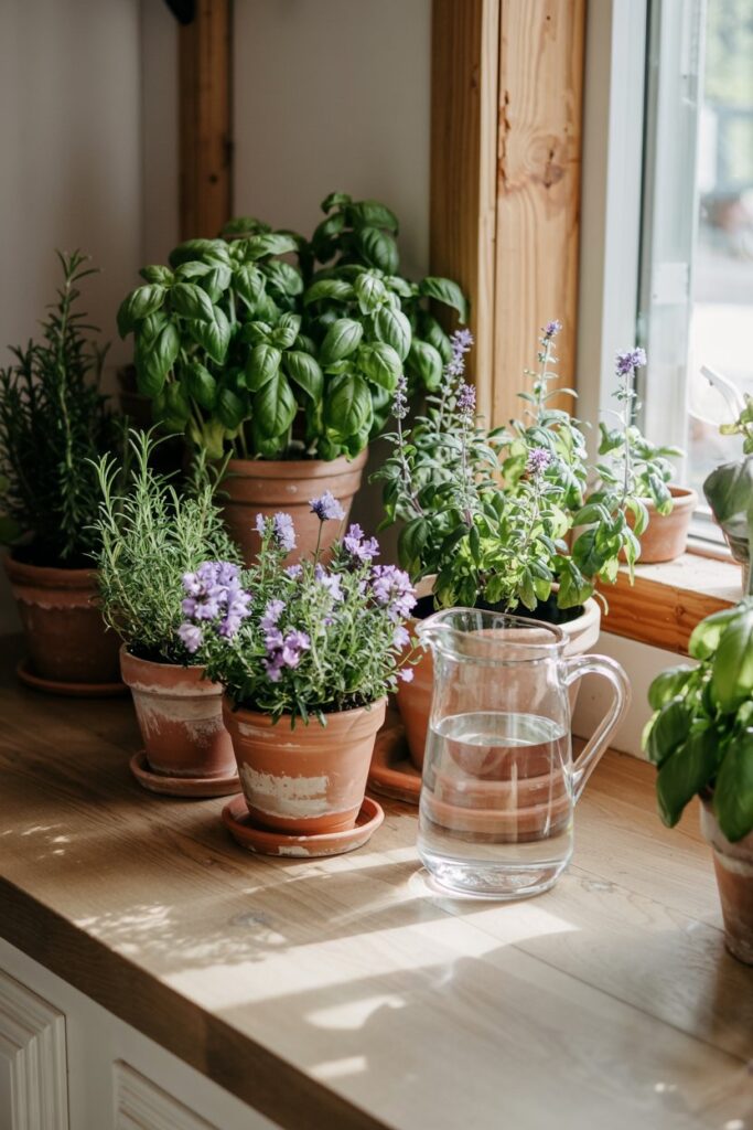  Herbs with Blooming Flowers