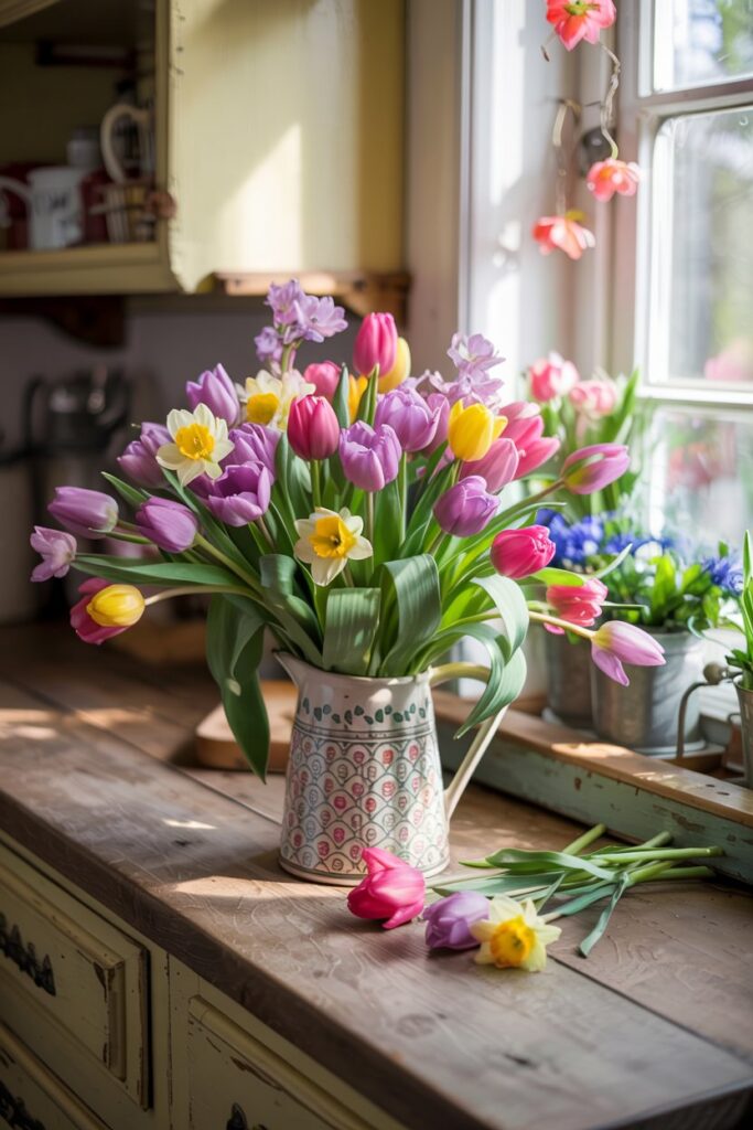 Window Sill Flower Display
