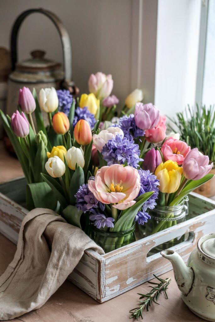 Floral Tray Arrangement