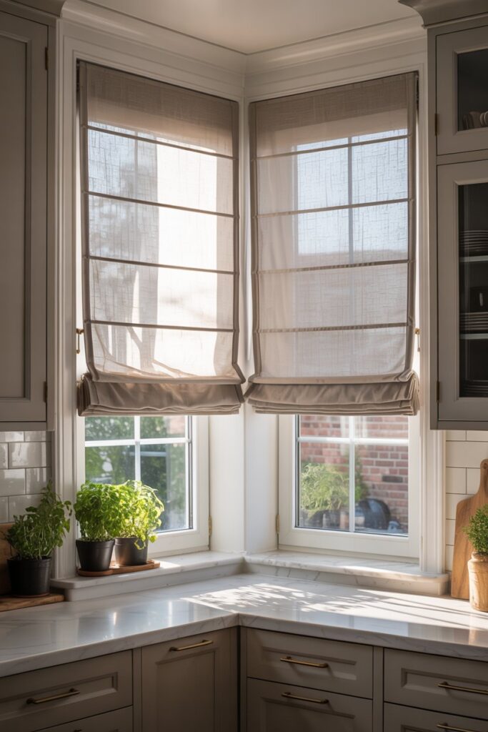 Corner Window with Tile Surround