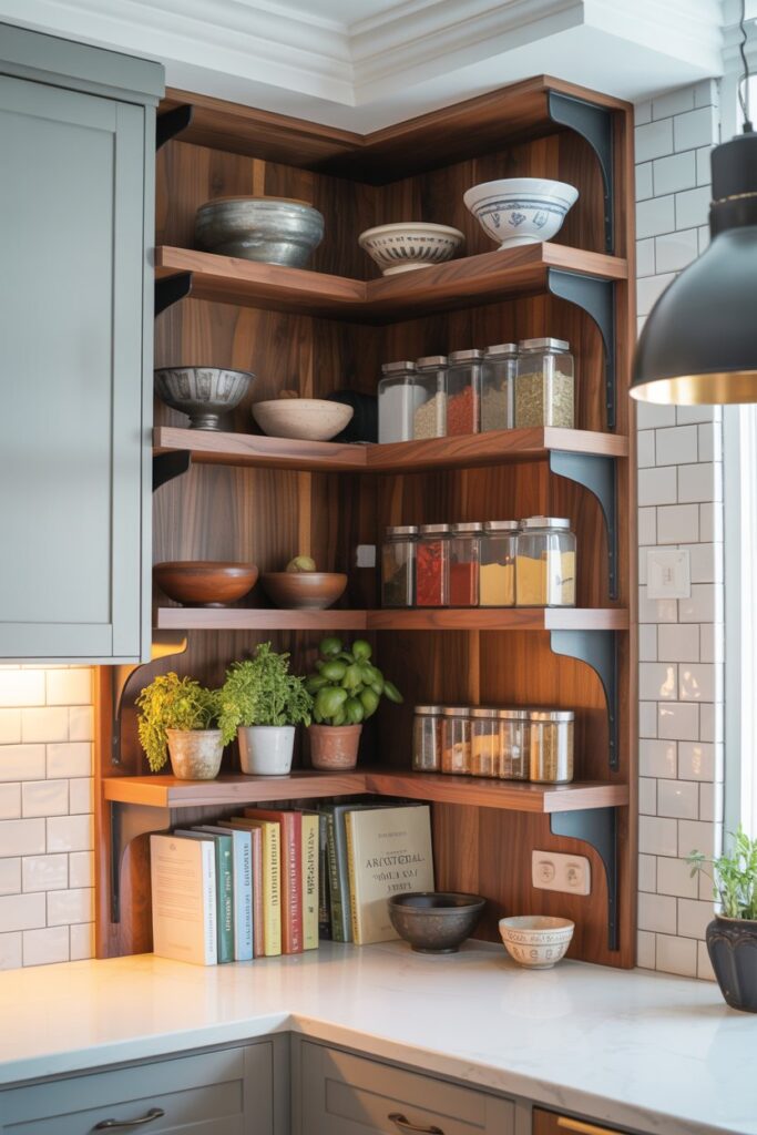 Decorative Corner Shelf Unit