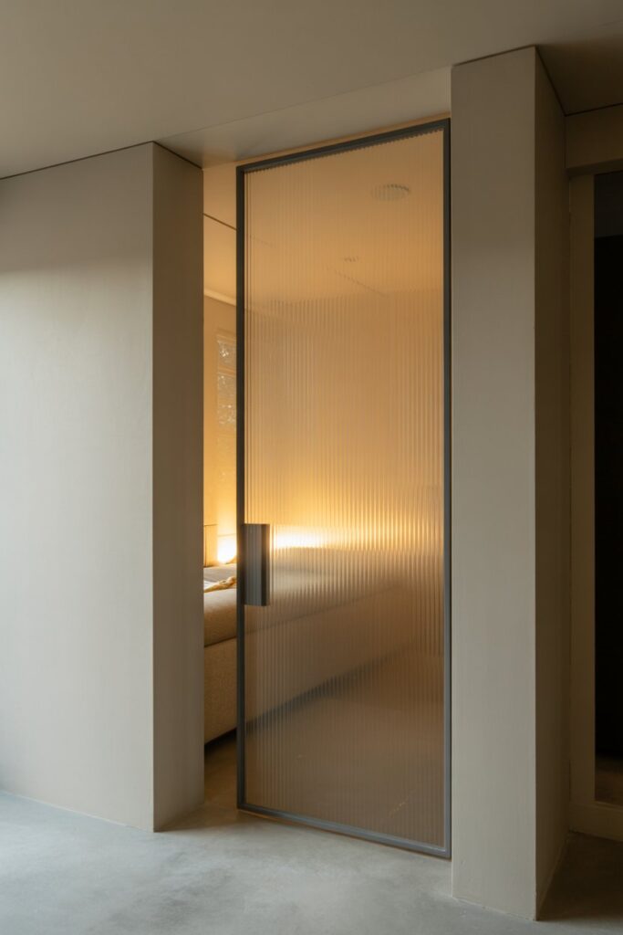 Frosted Glass Hidden Door