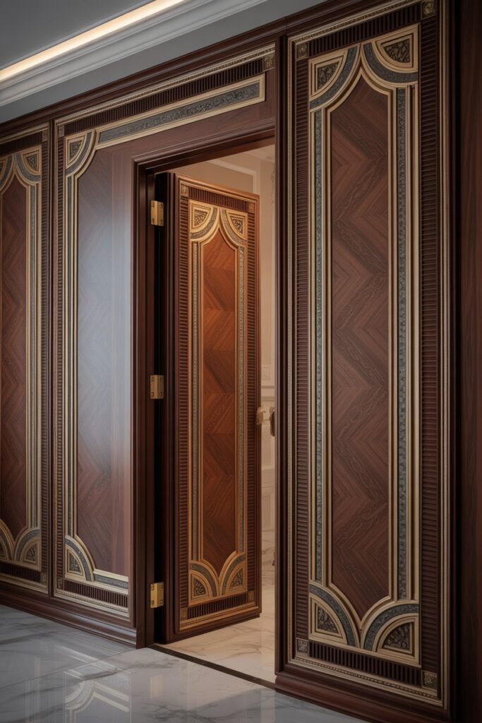  Decorative Panel Hidden Door