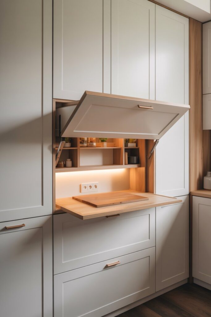 Cabinet Fold-Down Desk