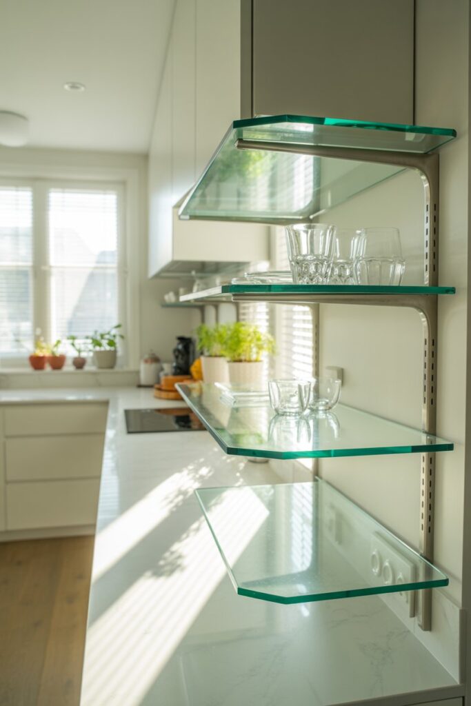  Glass Corner Shelves