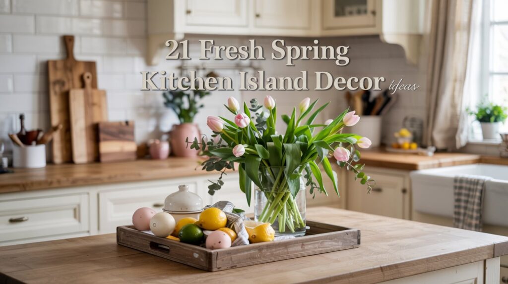 21 Kitchen Island Spring Decor Ideas for a Fresh Seasonal Look