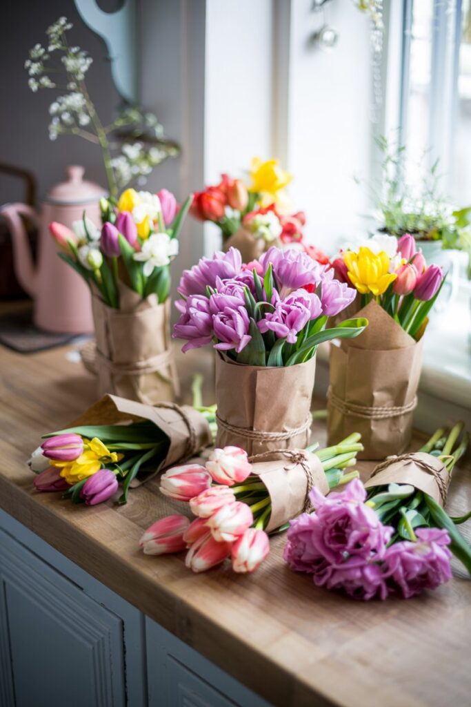 Fresh Market Flower Bundles