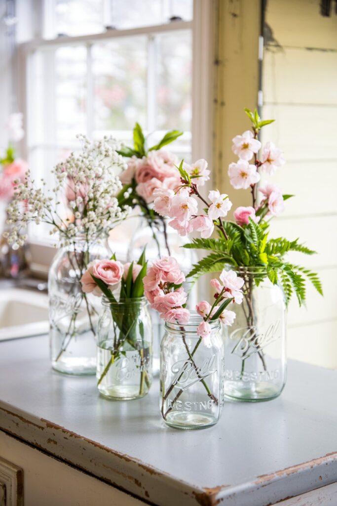  Glass Jars with Seasonal Items