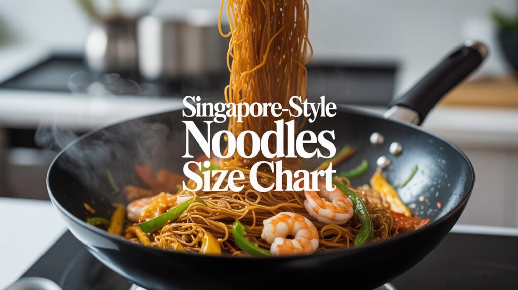 Singapore-Style Noodles Size Chart