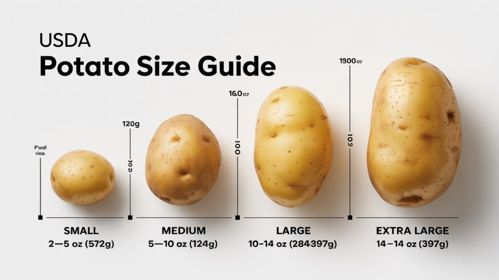 USDA Potato Size Chart