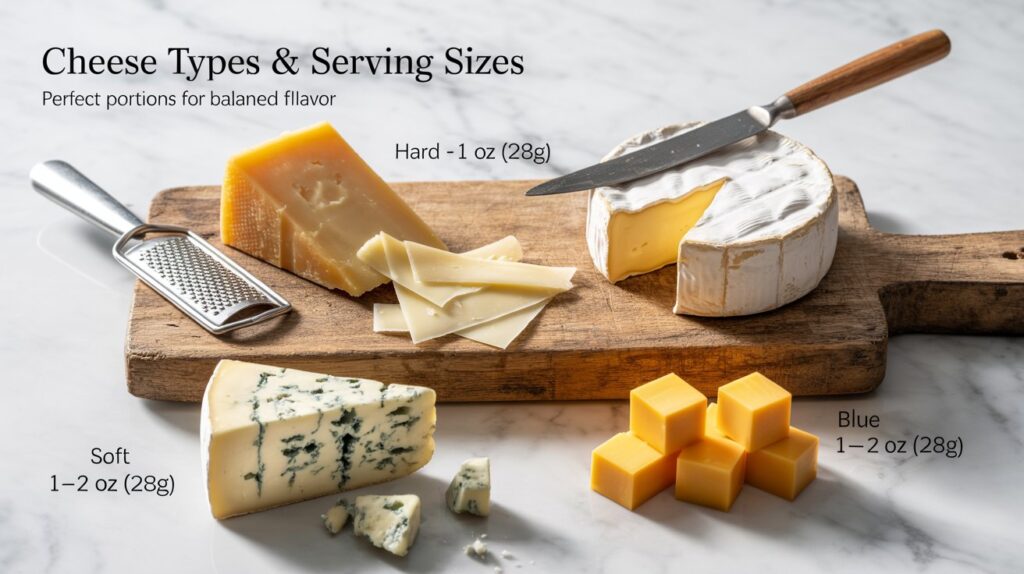 Cheese Types & Serving Sizes