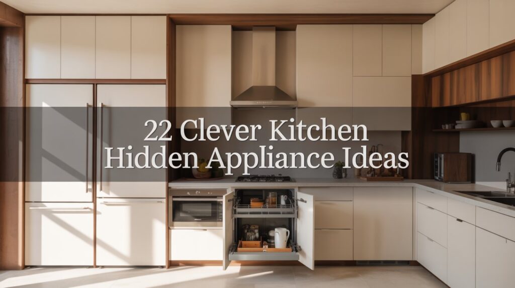 22 Kitchen Hidden Appliances Ideas for a Sleek & Clutter-Free Look