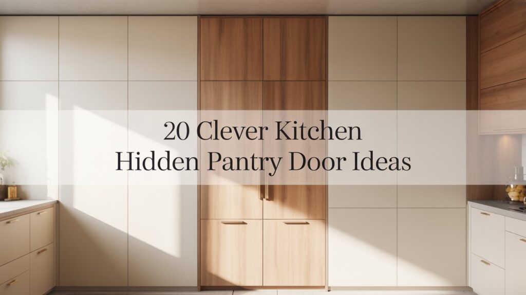 20 Kitchen Hidden Pantry Door Ideas for a Seamless Look
