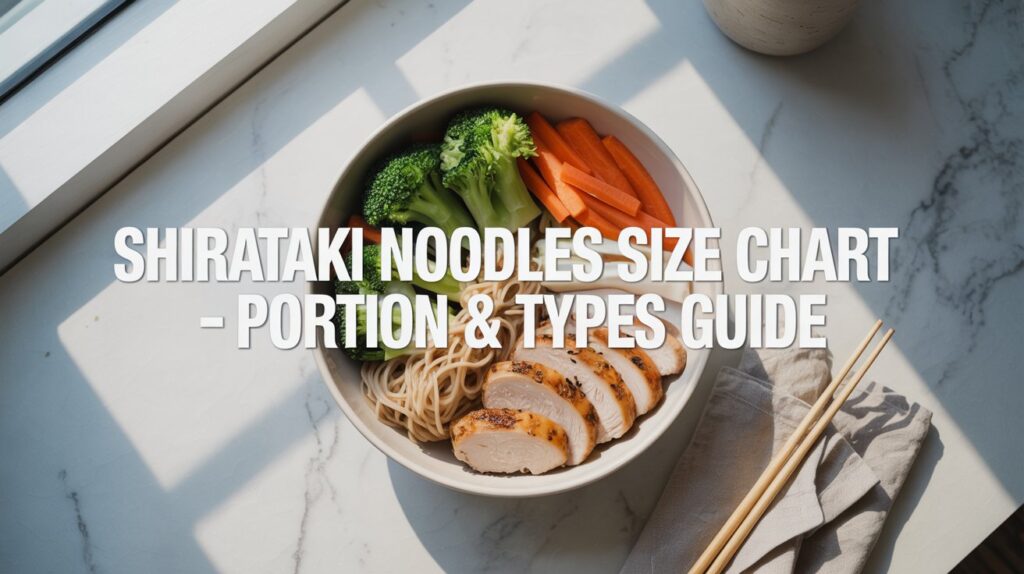 Shirataki Noodles Size Chart: Ultimate Guide to Perfect Portions