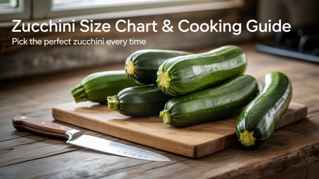 Zucchini Size Chart: Weights, Uses, and Cooking Tips Zucchini Size Chart: Weights, Uses, and Cooking Tips