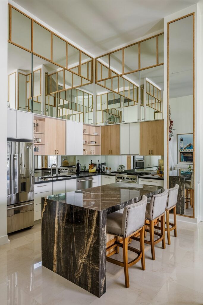  Mirrors or Reflective Decor